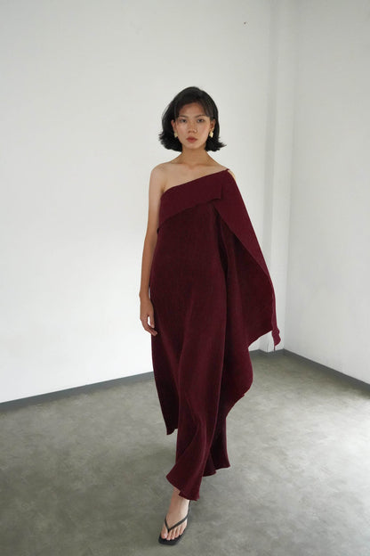 Gema Dress - Maroon