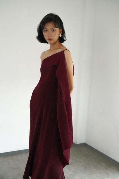 Gema Dress - Maroon