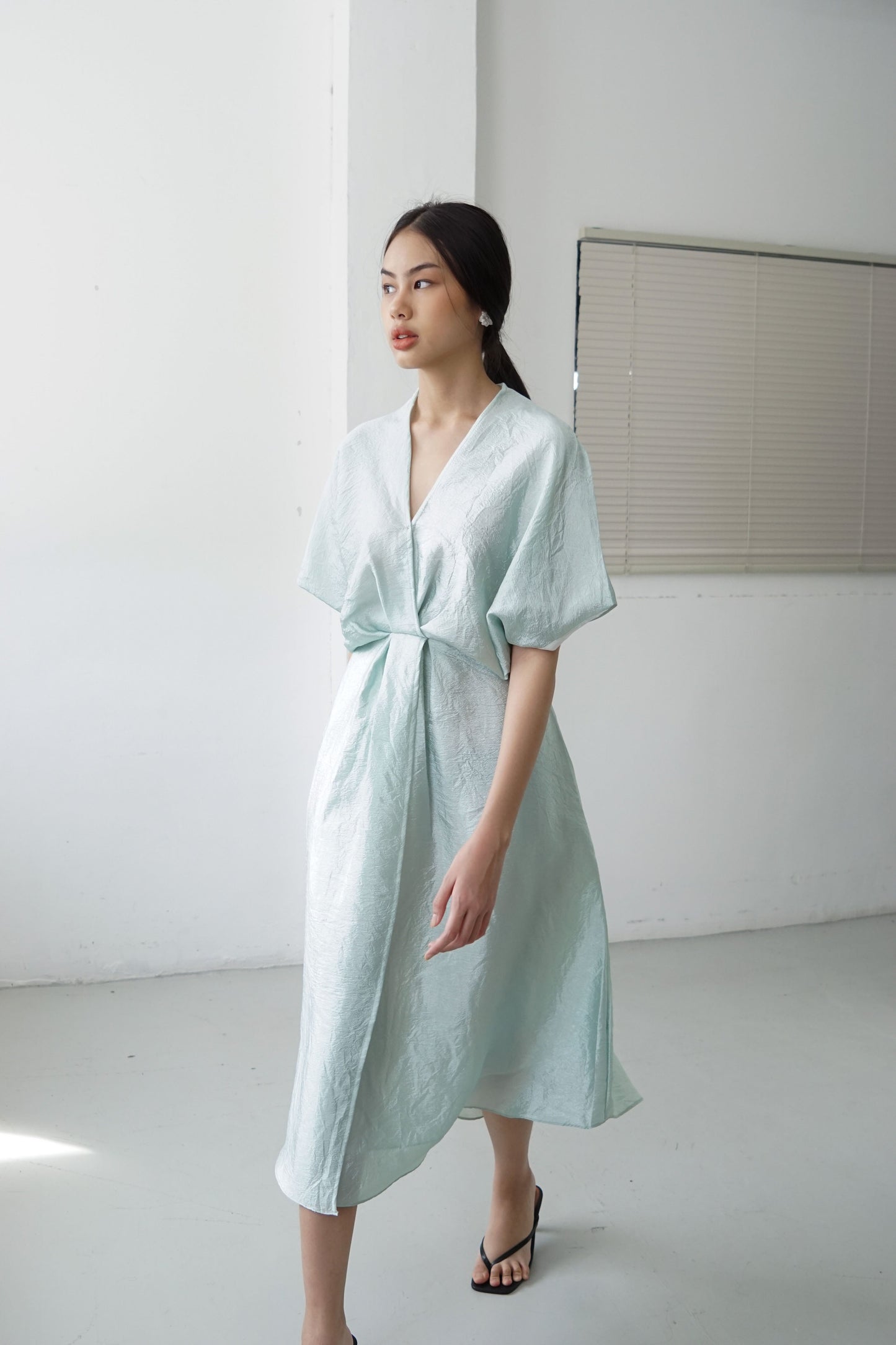 Giko Textured Dress - Mint