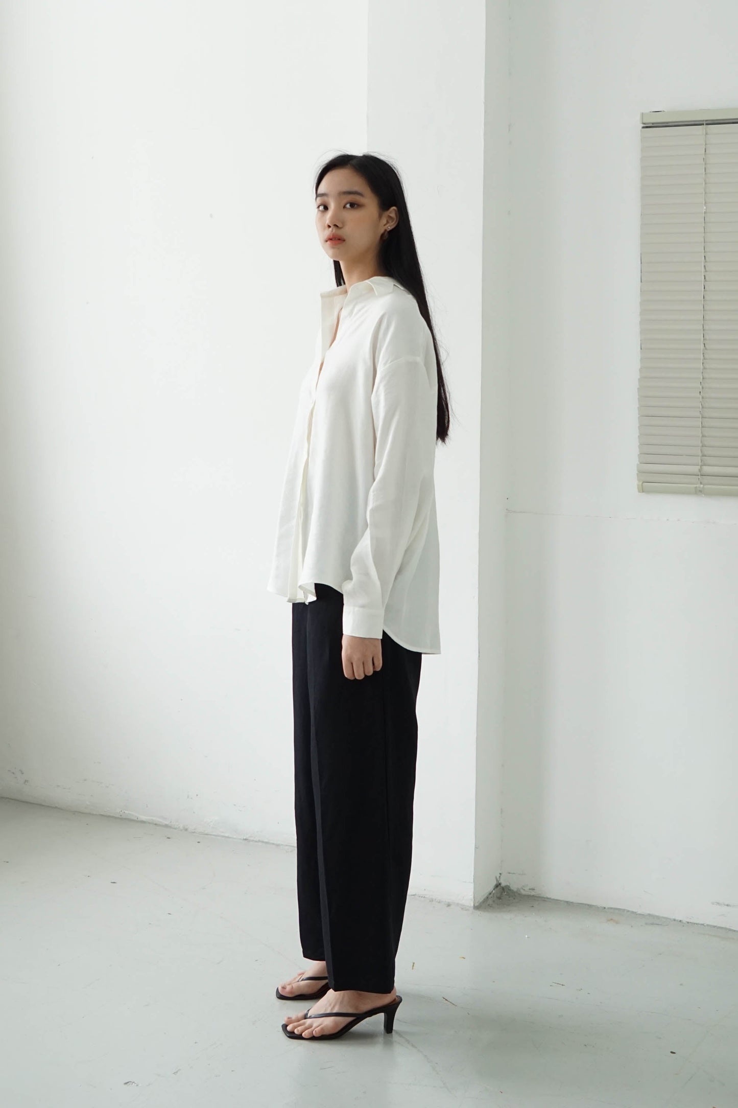 Oversized Linen Shirt - Broken White