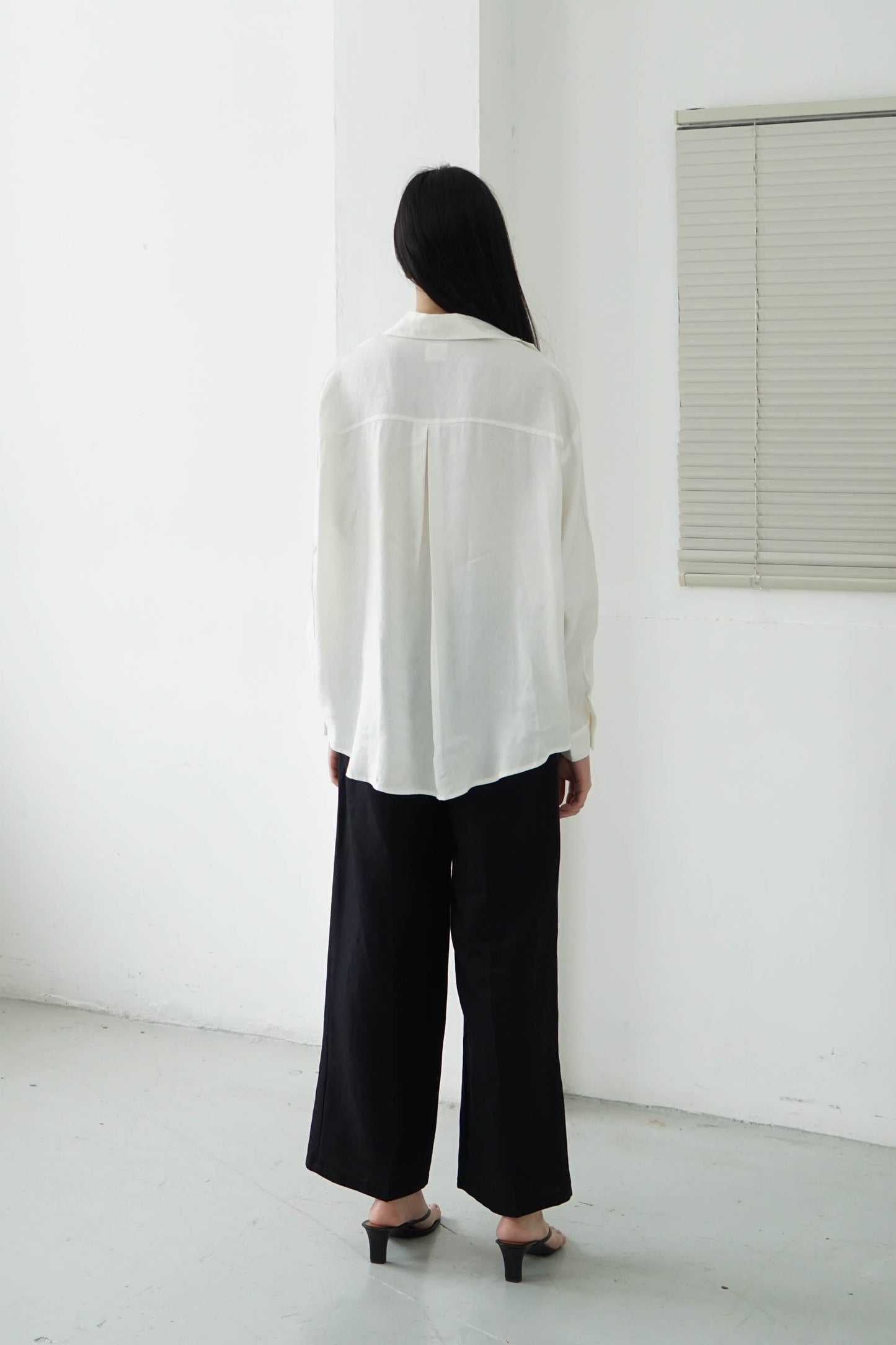 Oversized Linen Shirt - Broken White