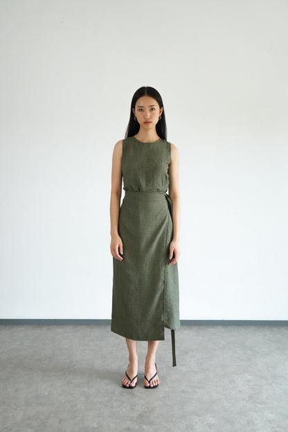 Babba Dress - Moss Green