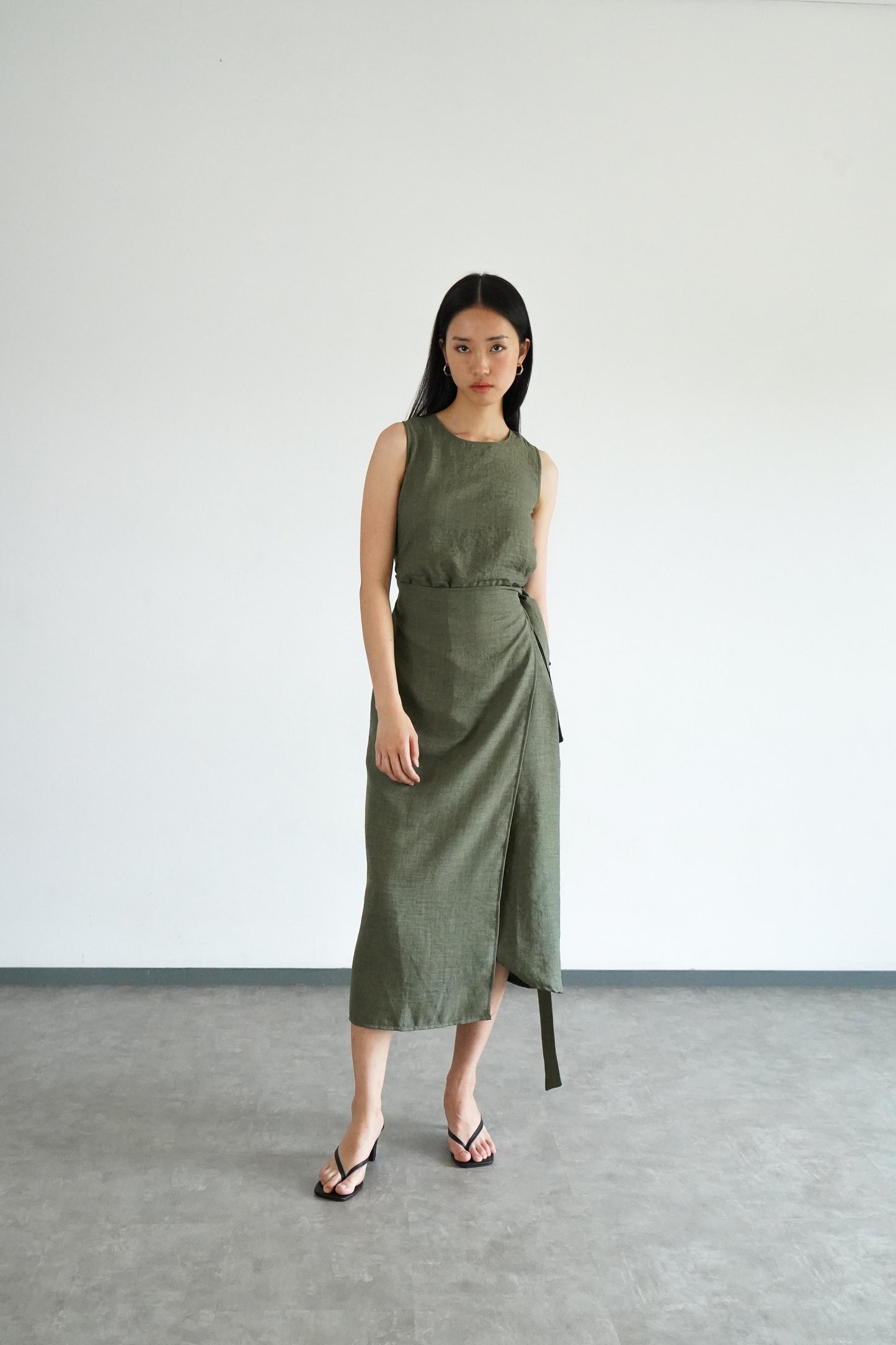 Babba Dress - Moss Green