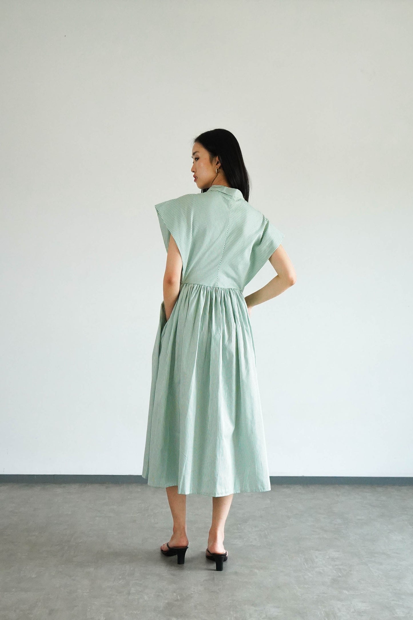 Playa Dress - Mint Stripes