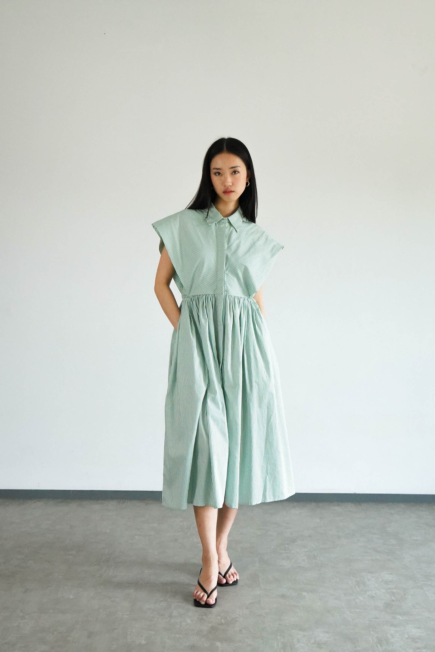 Playa Dress - Mint Stripes