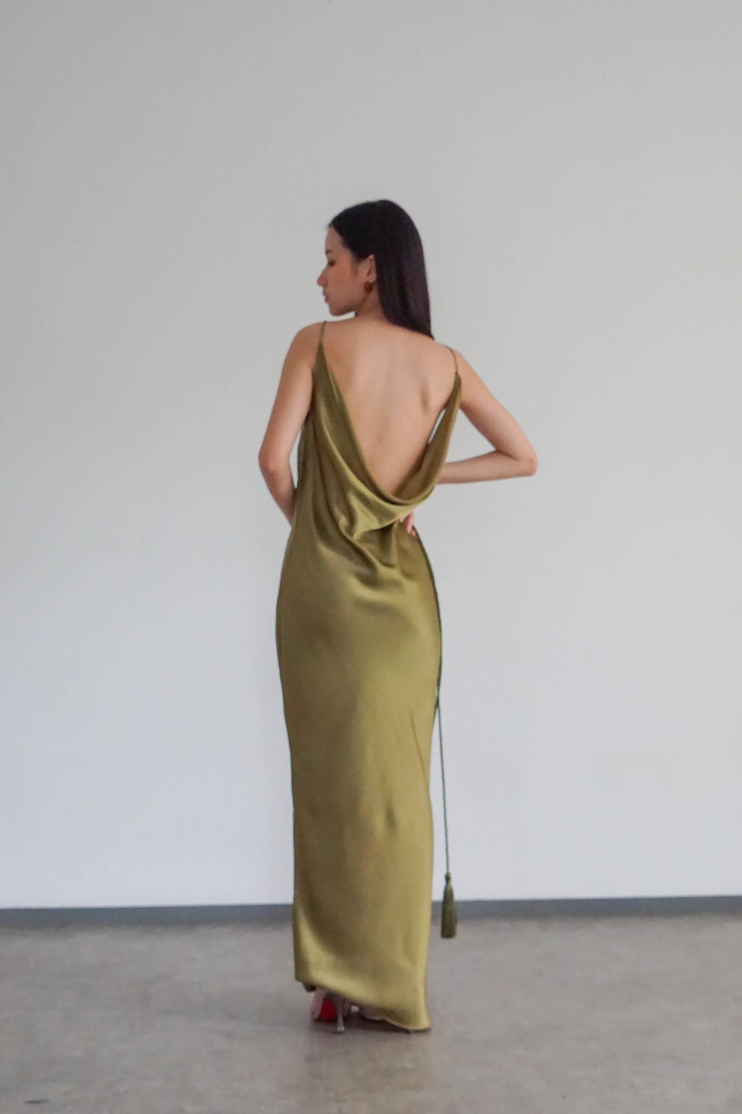 Esme Dress - Olive Green