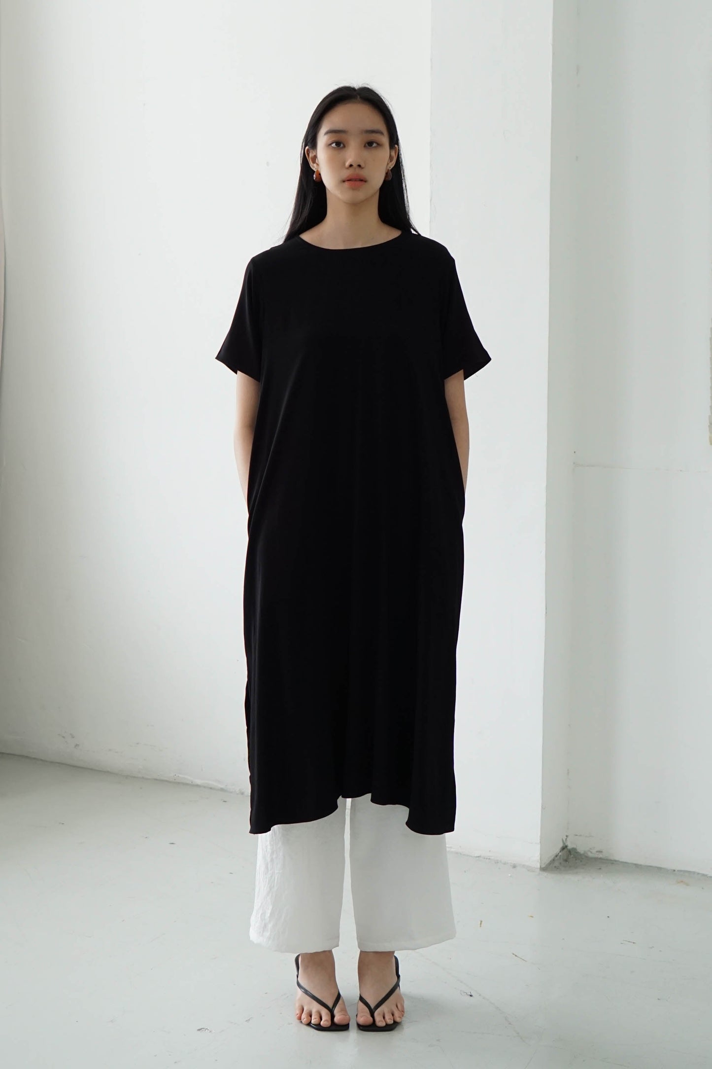 Basic Loose Dress - Black