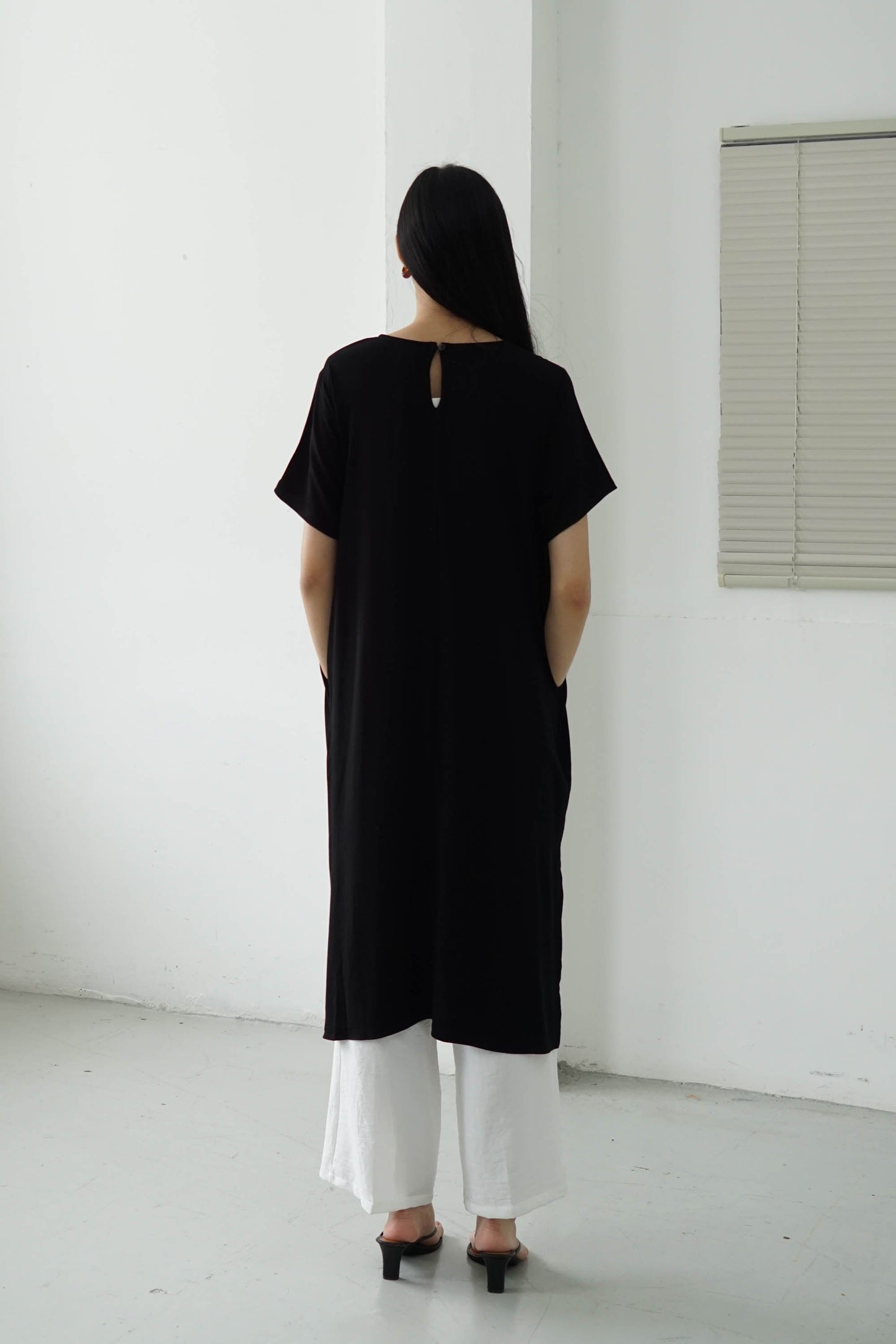 Basic Loose Dress - Black