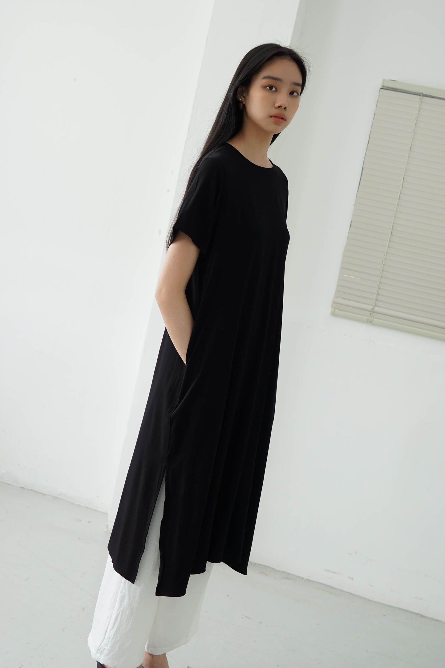 Basic Loose Dress - Black