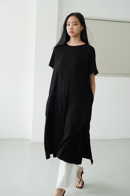 Basic Loose Dress - Black