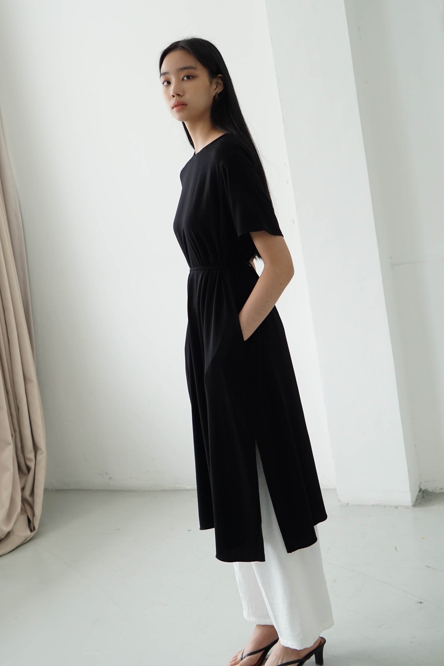 Basic Loose Dress - Black