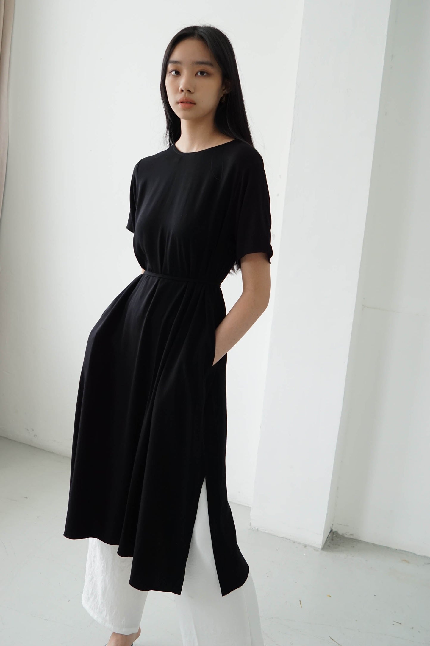 Basic Loose Dress - Black