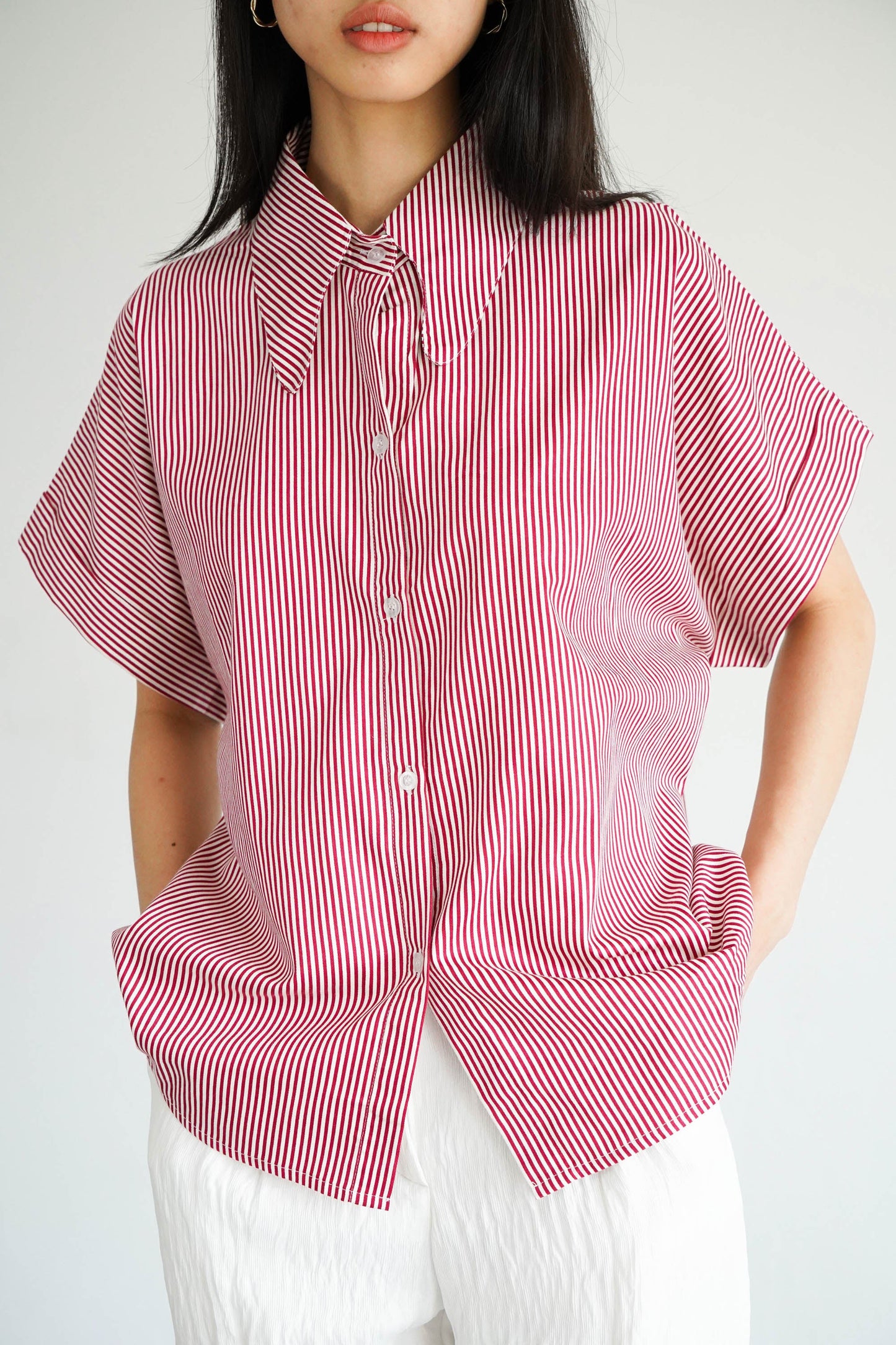 Flint Shirt - Maroon Stripes