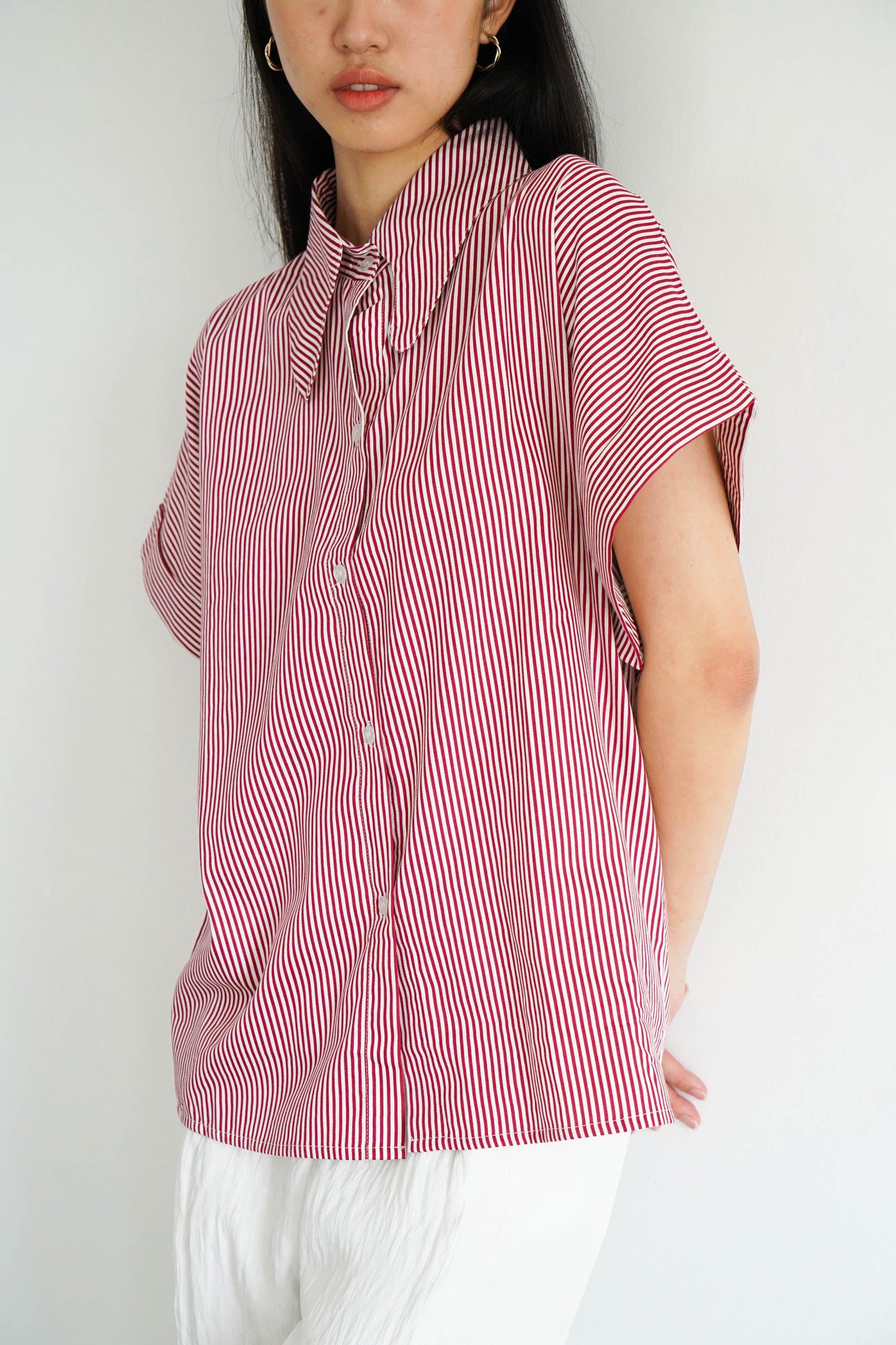 Flint Shirt - Maroon Stripes