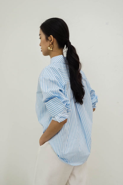 Millie Shirt - Blue Stripes