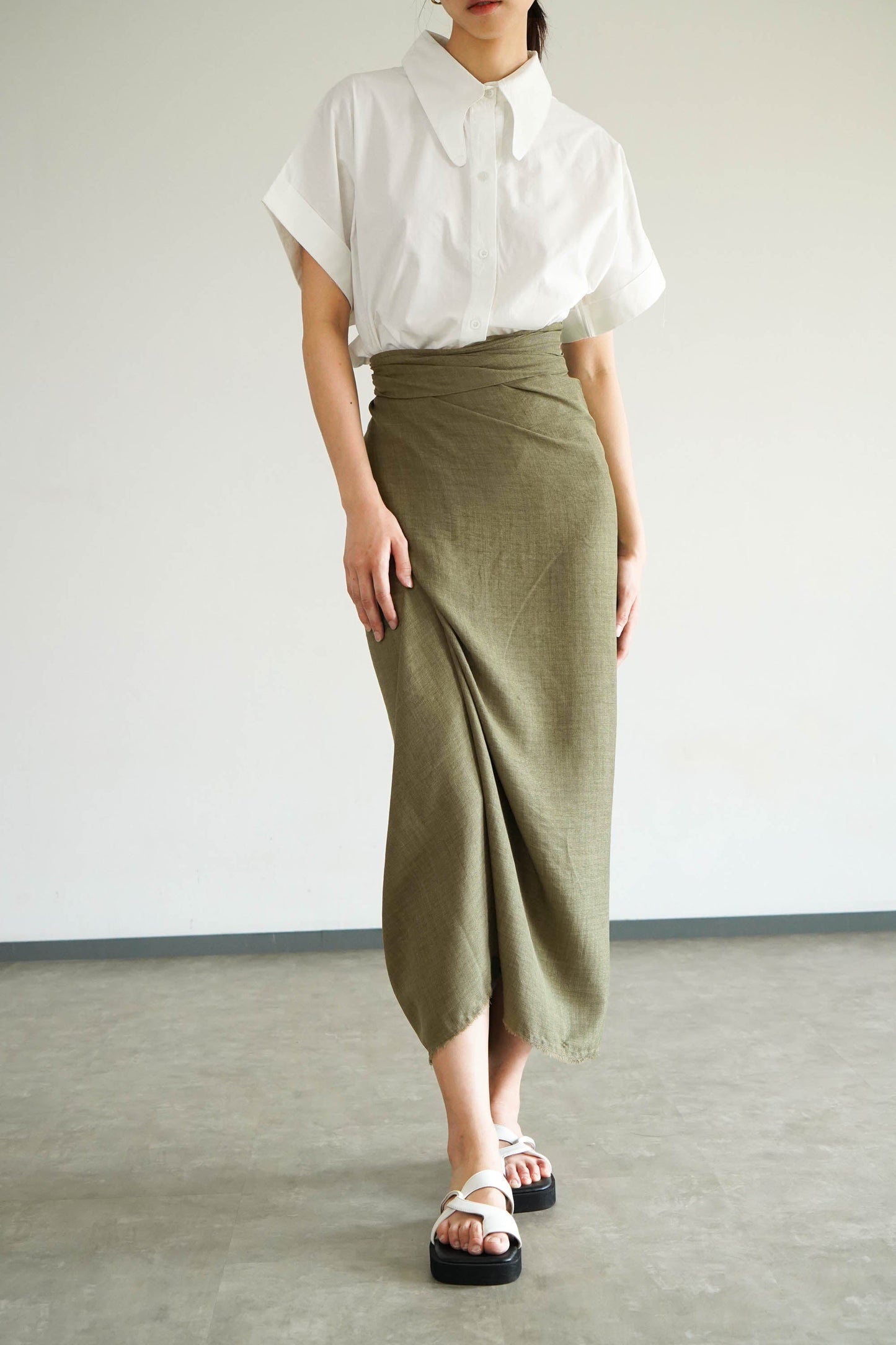 Moon Skirt - Moss Green