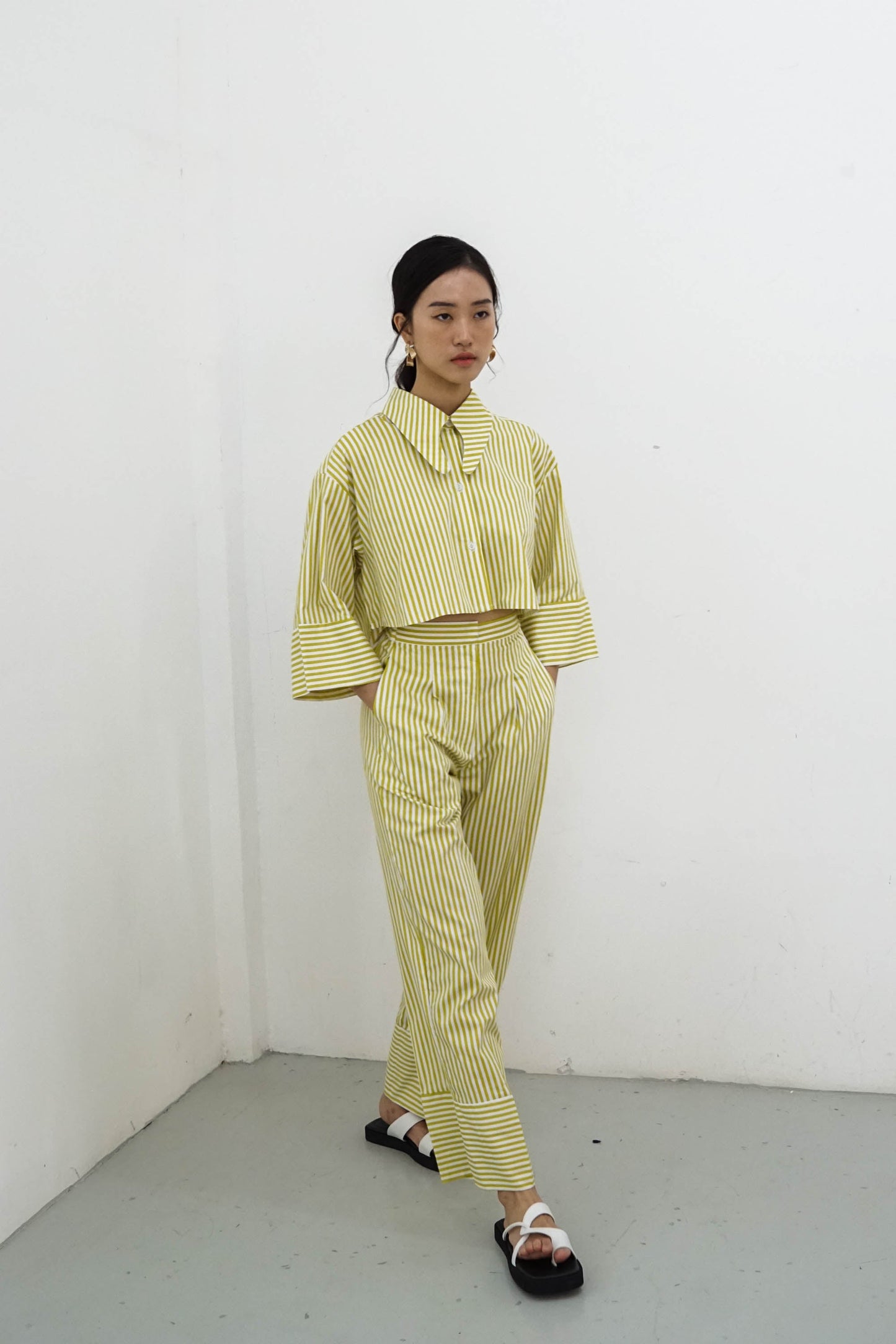 Namara Shirt - Yellow Stripes