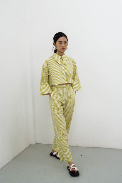 Namara Shirt - Yellow Stripes