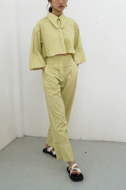 Millie Pants - Yellow Stripes