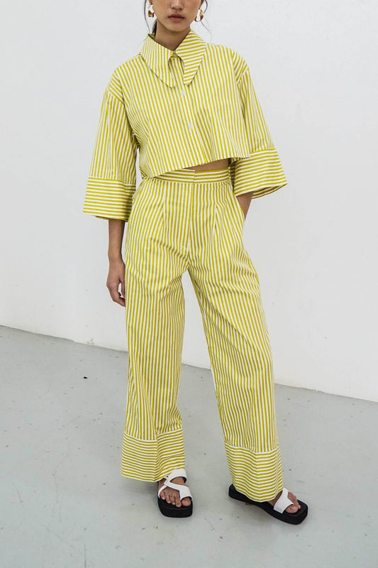 Millie Pants - Yellow Stripes