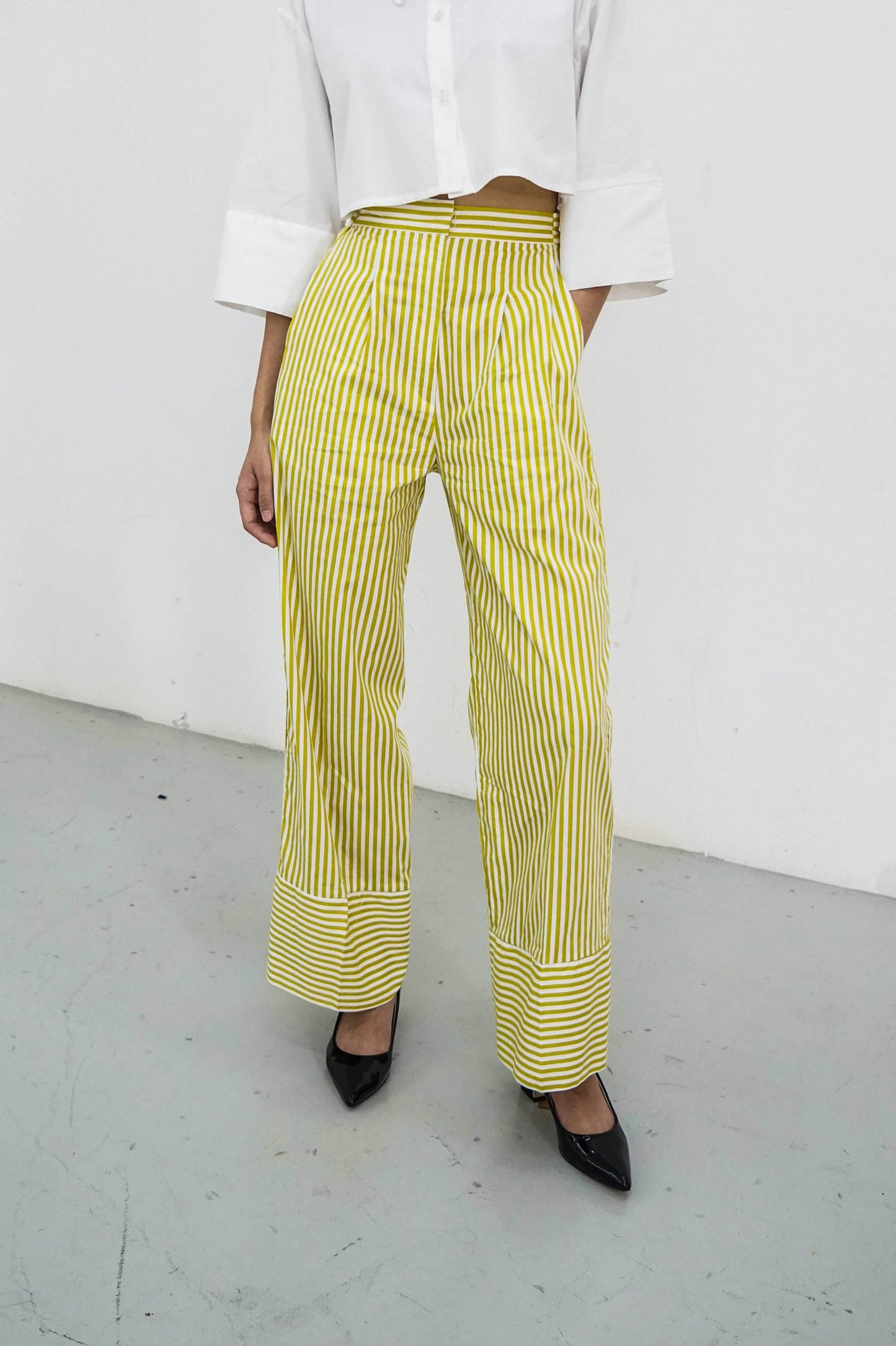 Millie Pants - Yellow Stripes