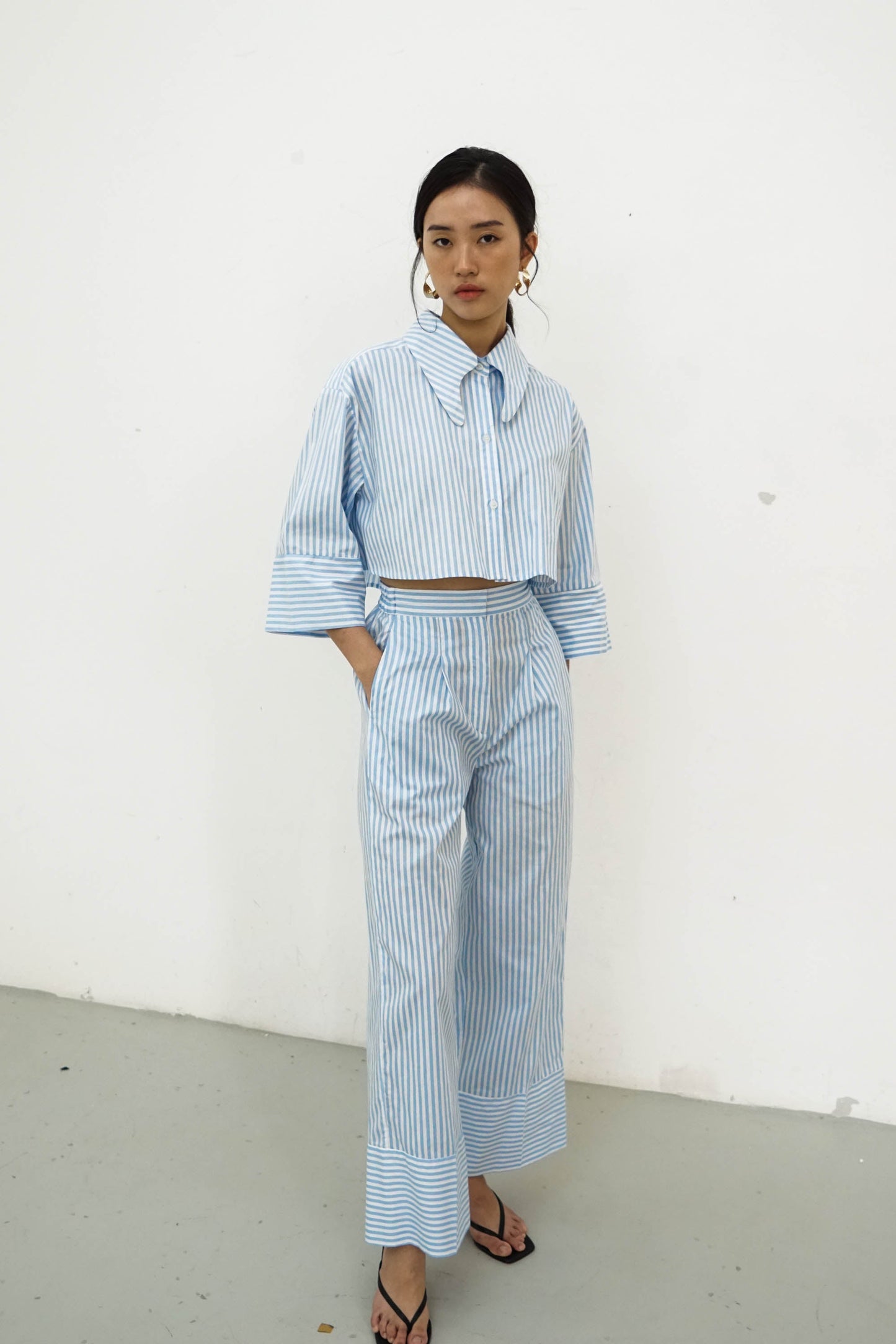 Namara Shirt - Blue Stripes