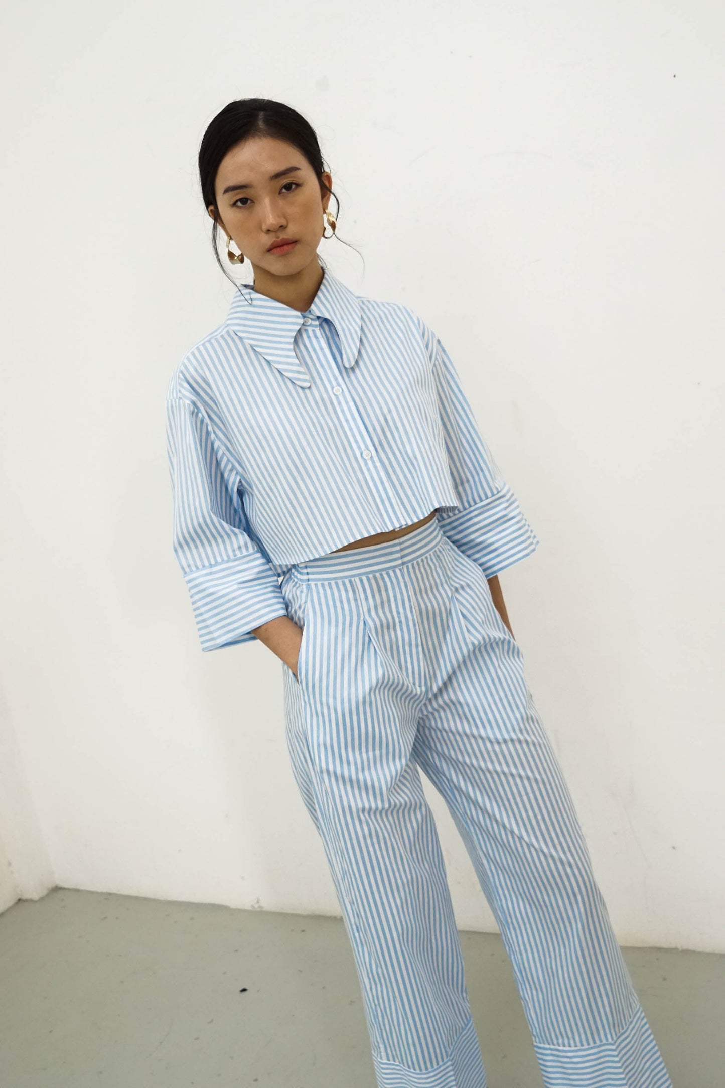 Namara Shirt - Blue Stripes