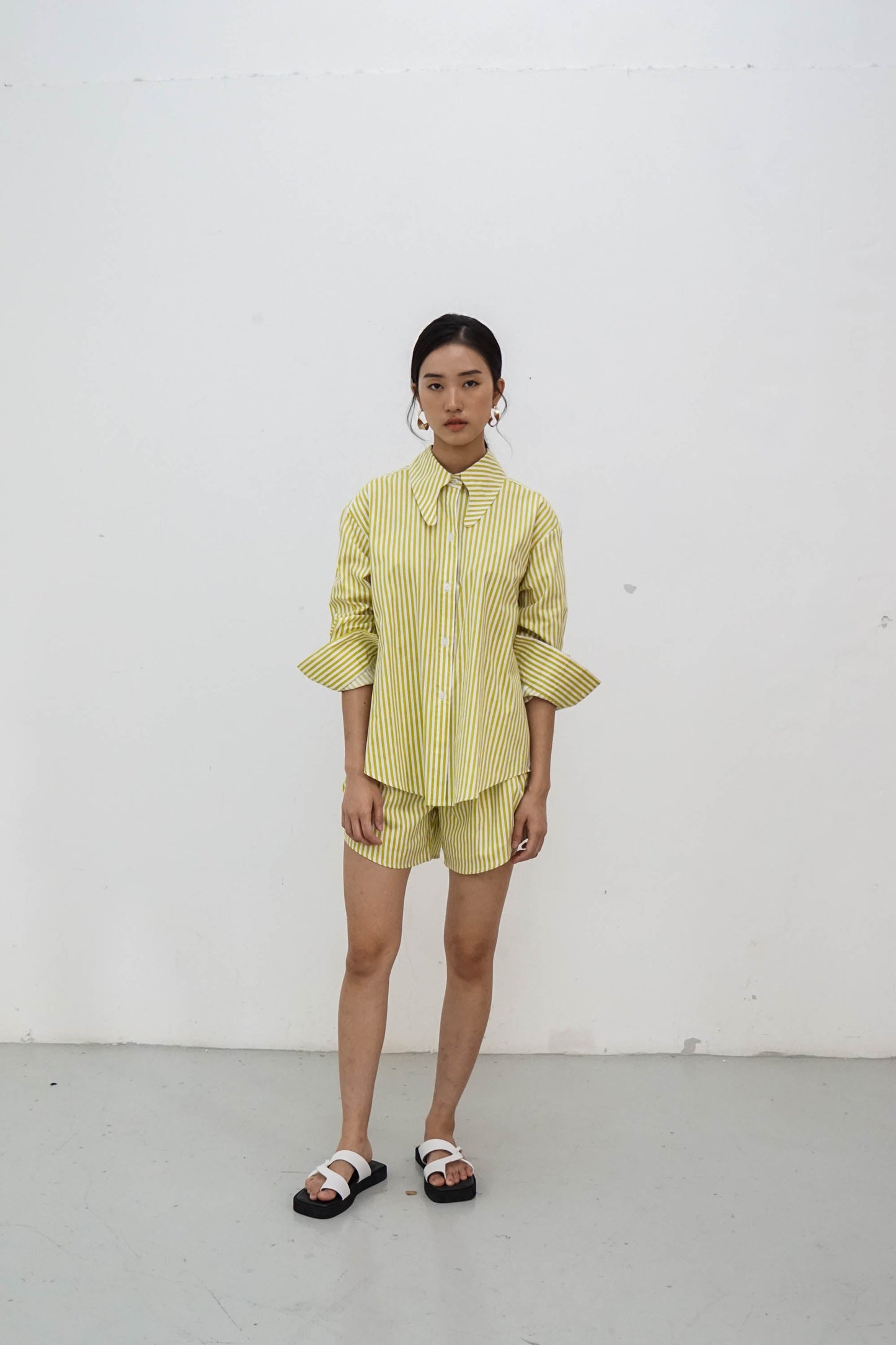 Millie Shirt - Yellow Stripes