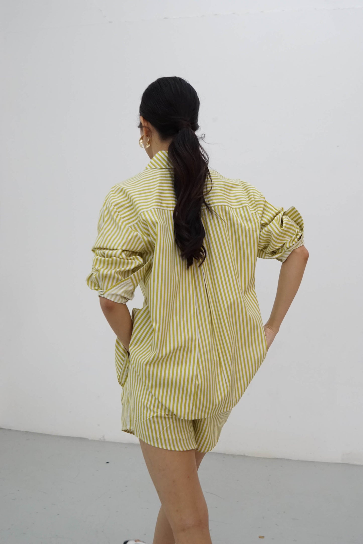 Millie Shirt - Yellow Stripes