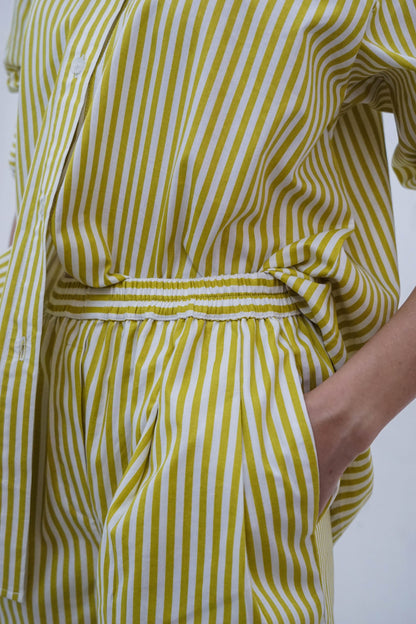 Brooke Short - Yellow Stripes