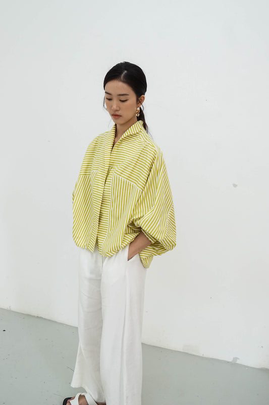 Mav Top - Yellow Stripes