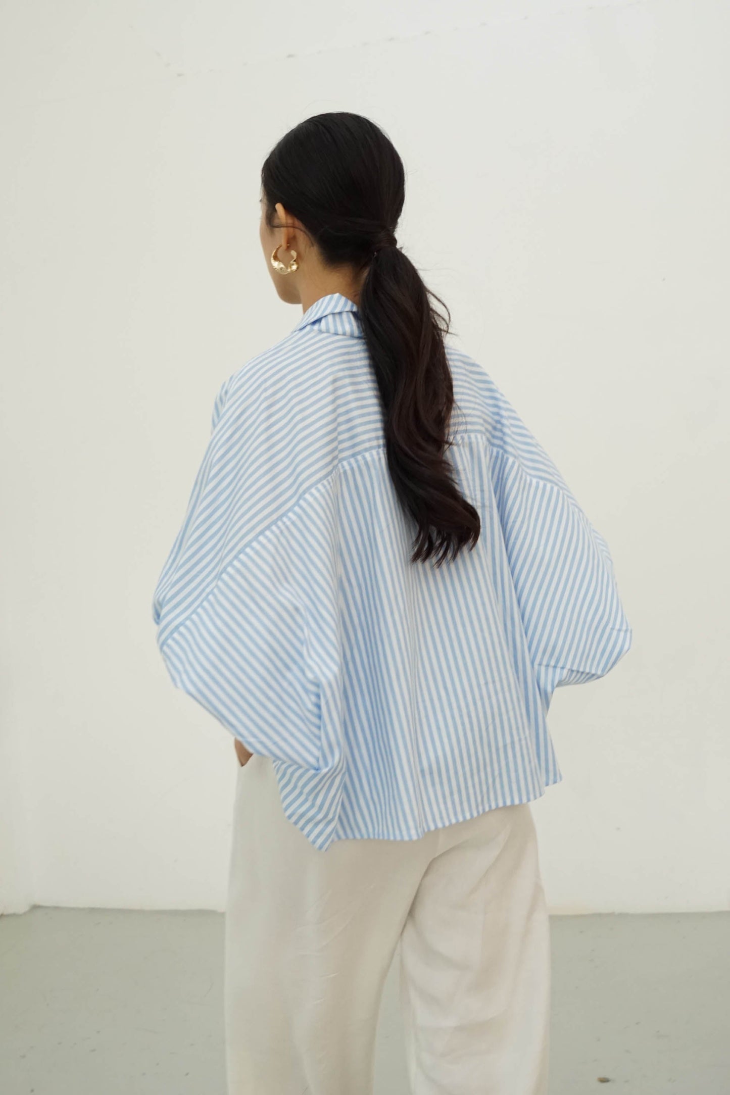 Mav Top - Blue Stripes