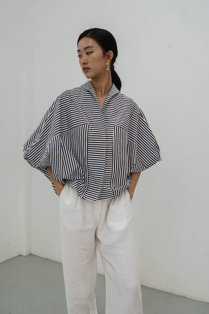 Mav Top - Black Stripes