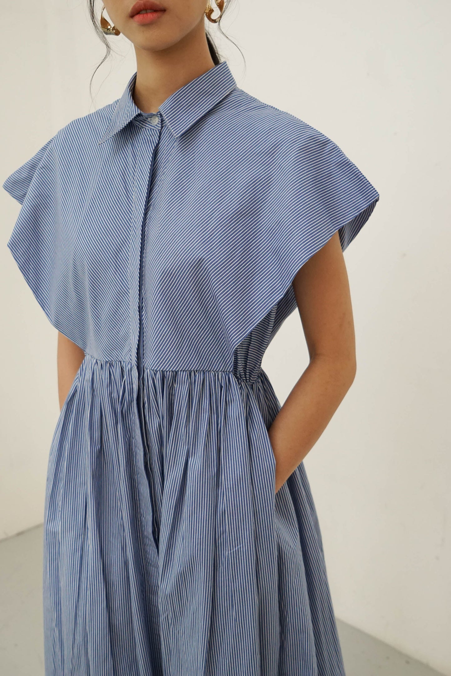 Playa Dress - Blue Stripes