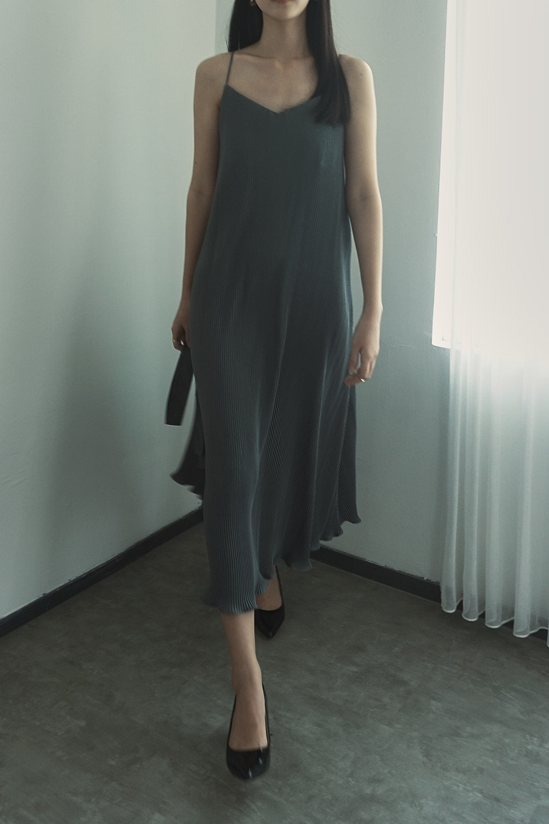 Anya Dress - Sky Gray