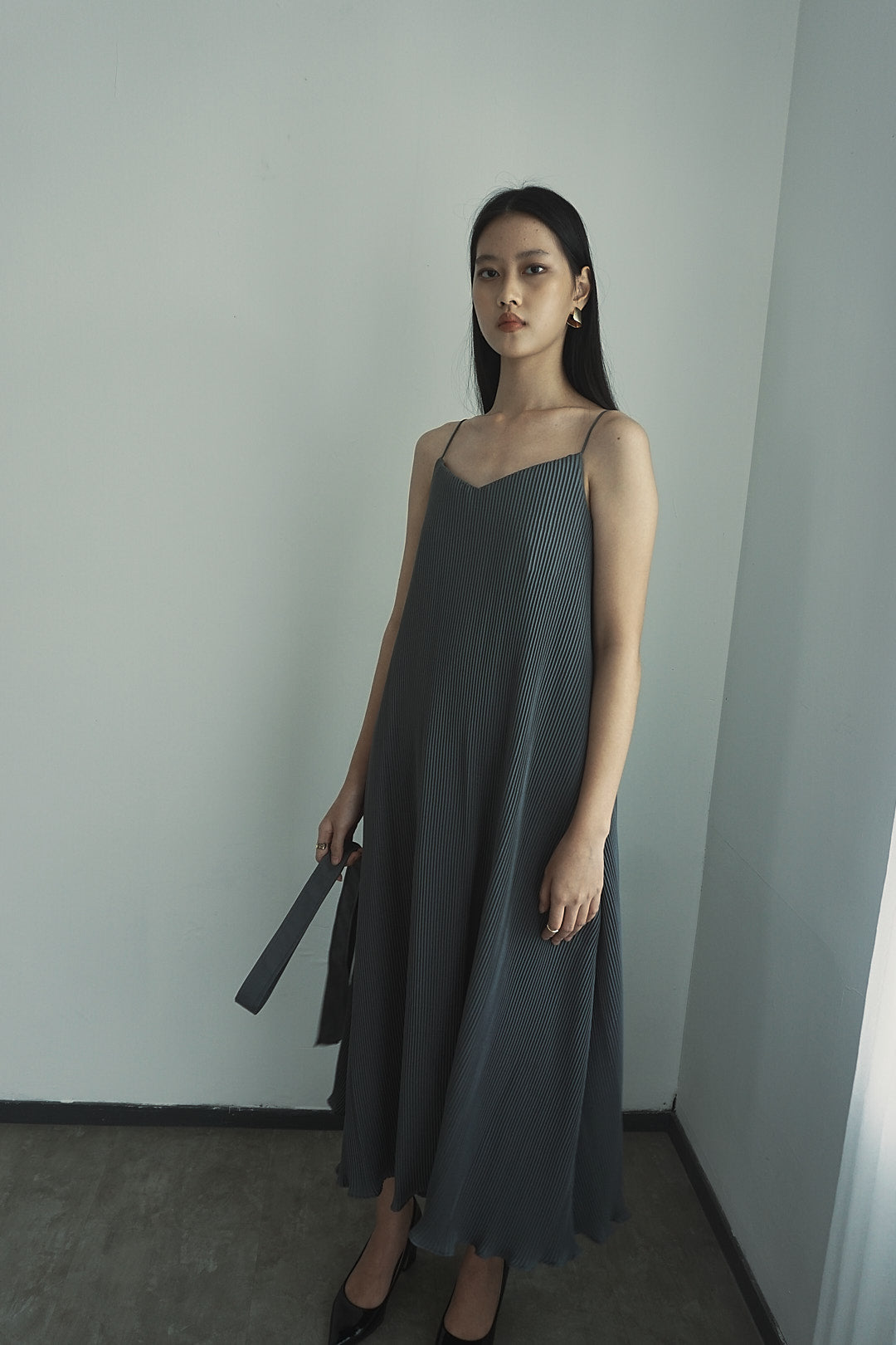 Anya Dress - Sky Gray