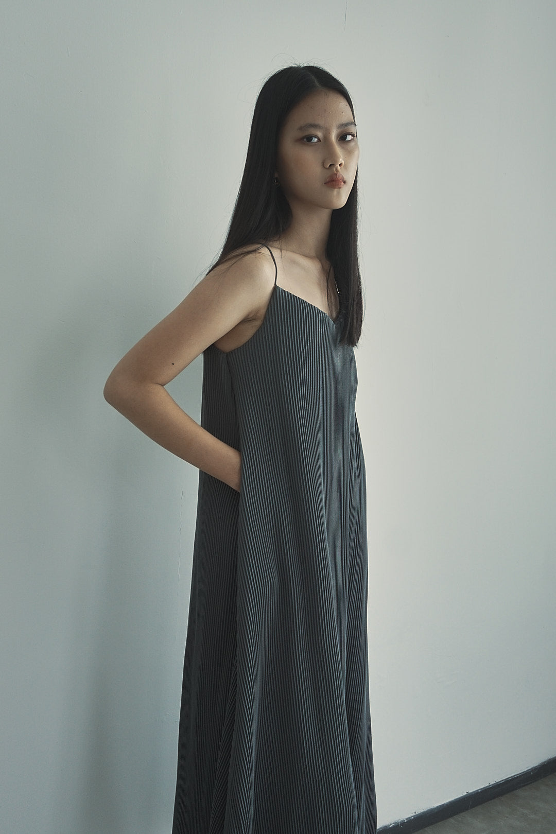 Anya Dress - Sky Gray