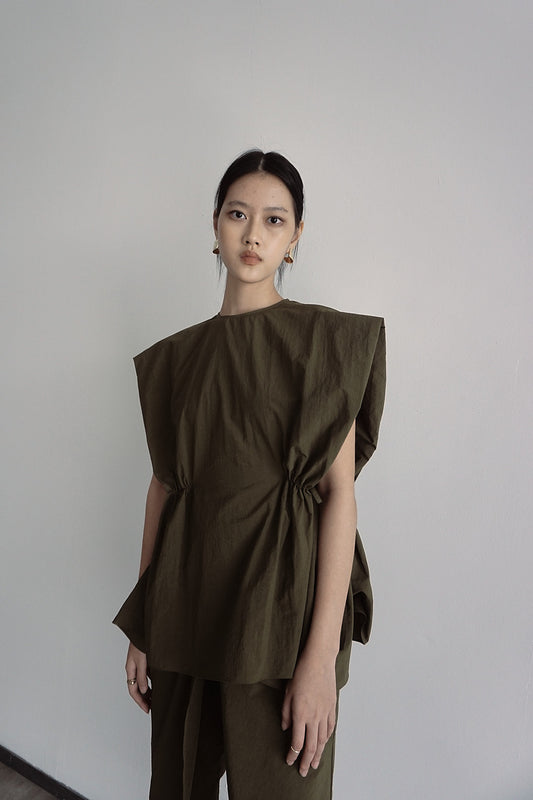 Callena Top - Moss Green