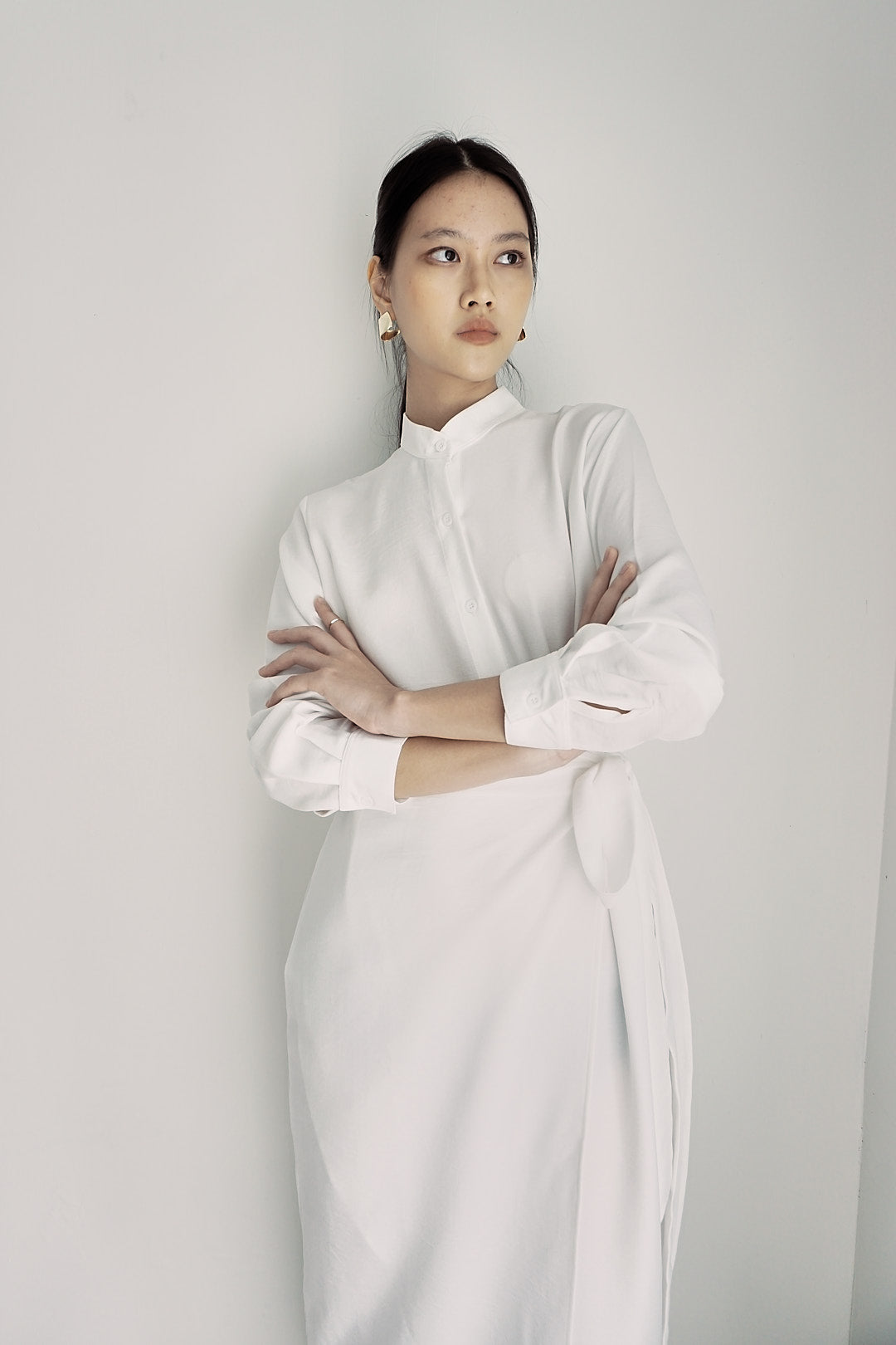 Sada Linen Dress - Broken White