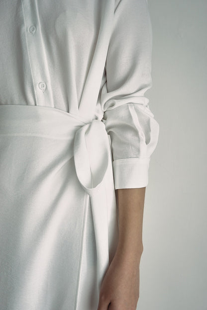 Sada Linen Dress - Broken White