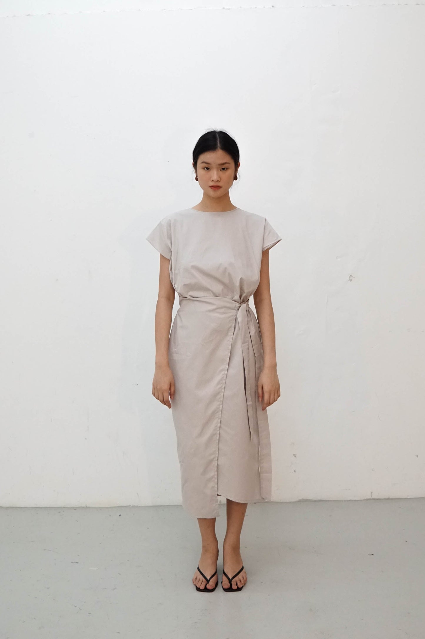 Akina Dress - Light Grey