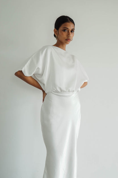 Elyse Dress - Broken White