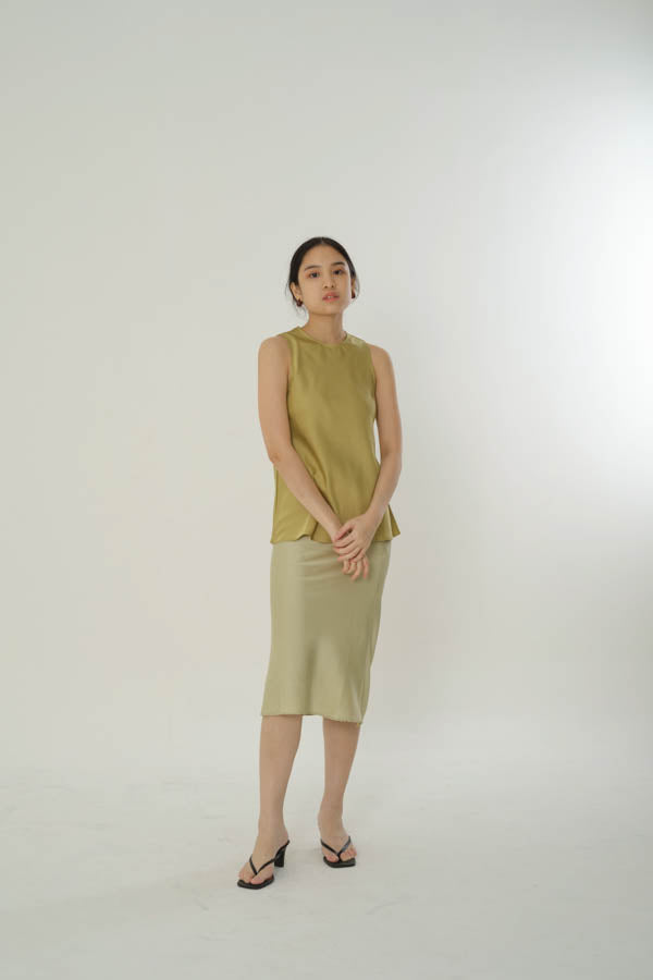 Silk Skirt - Pistachio