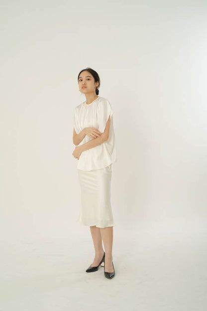 Silk Skirt - Broken White