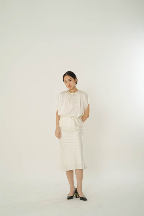 Silk Skirt - Broken White