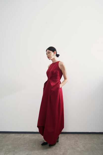 Carol Dress - Maroon