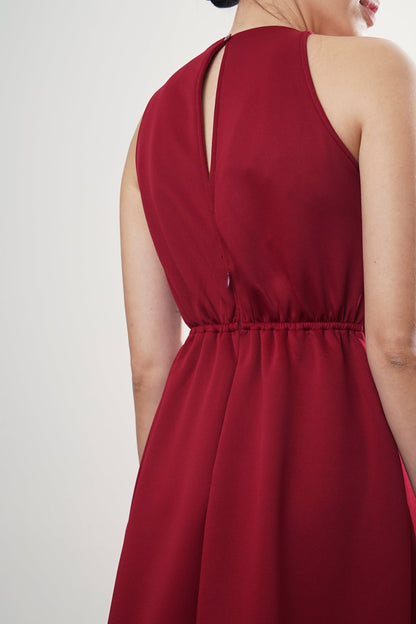 Carol Dress - Maroon