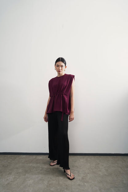 Malvi Top - Maroon