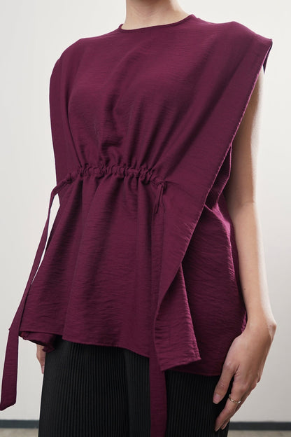 Malvi Top - Maroon