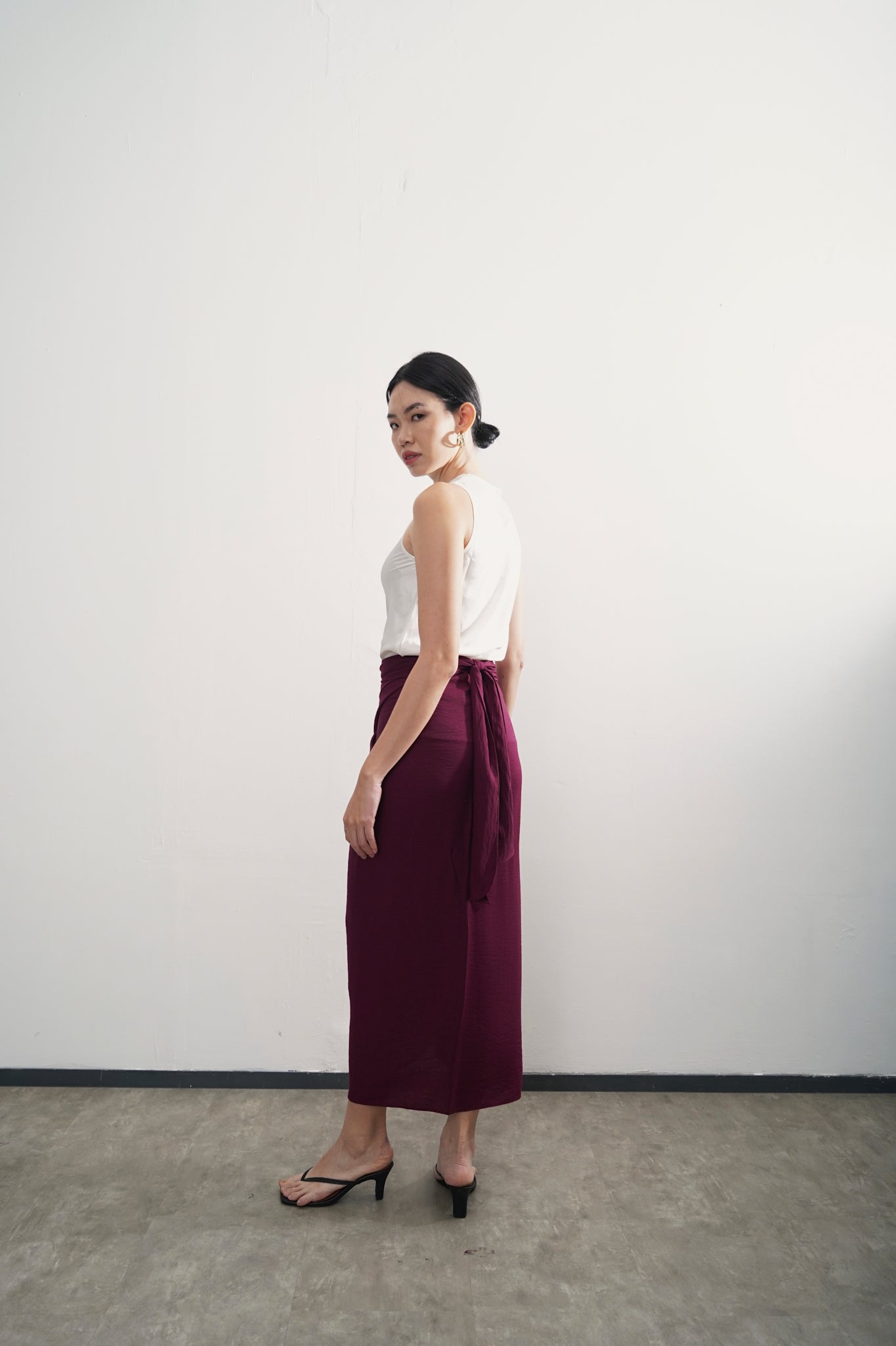 Moon Skirt - Maroon